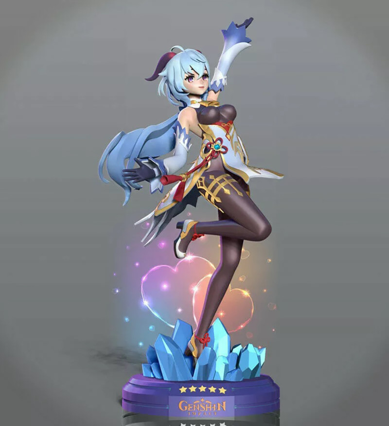 Ganyu Genshin Impact 3D Figurine STL Ready to Print 3D Принт Модель .c4d .max .obj .3ds .fbx .stl .blend 
