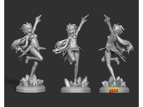 Ganyu Genshin Impact 3D Figurine STL Ready to Print 3D Принт Модель