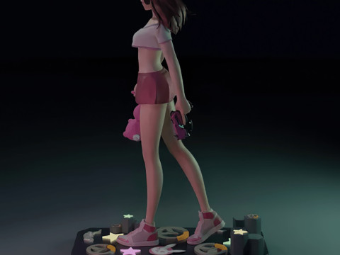 DVa Overwatch 3D Figures STL Ready to Print Modèles 3D en vedette