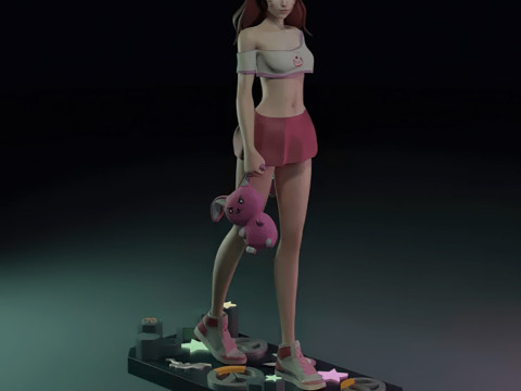 DVa Overwatch 3D Figures STL Ready to Print Modèles 3D en vedette