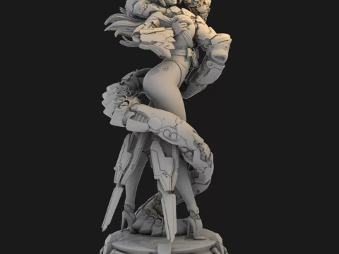 Cyborg Boa Hancock Cyberpunk 3D Figures Ready to Print Model do druku 3D