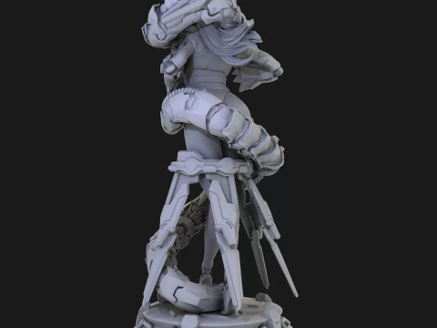 Cyborg Boa Hancock Cyberpunk 3D Figures Ready to Print Model do druku 3D