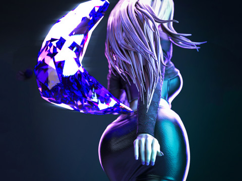 Ahri - The Baddest 3D Figures Ready to Print 3D Принт Модель