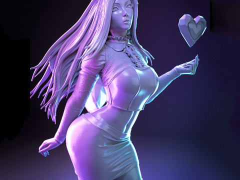 Ahri - The Baddest 3D Figures Ready to Print 3D Принт Модель