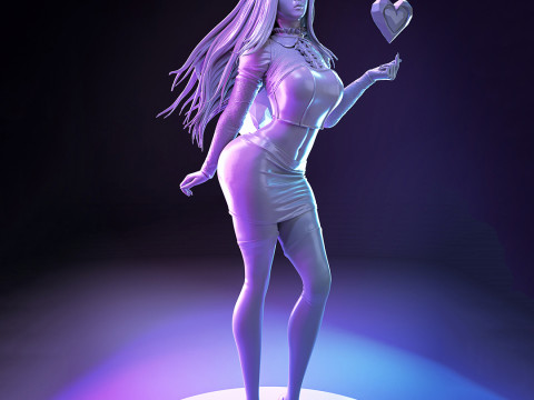 Ahri - The Baddest 3D Figures Ready to Print 3D Принт Модель