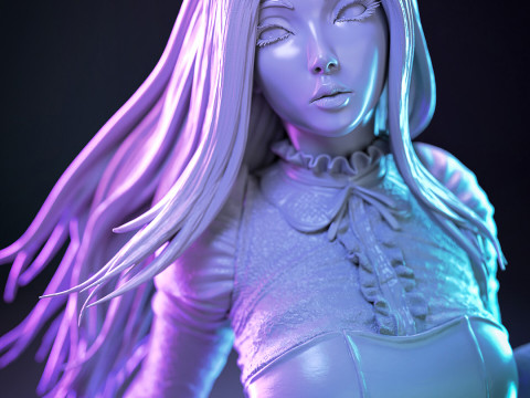 Ahri - The Baddest 3D Figures Ready to Print 3D Принт Модель