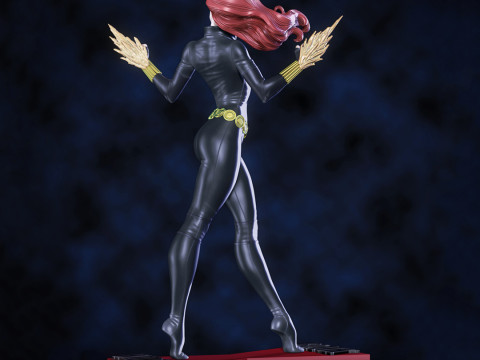 Black Widow Figurines Ready to Print Model do druku 3D
