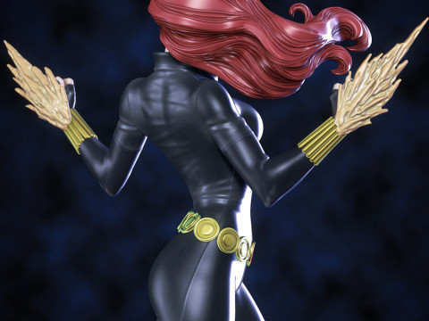 Black Widow Figurines Ready to Print Model do druku 3D
