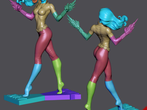 Black Widow Figurines Ready to Print Model do druku 3D