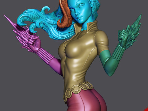 Black Widow Figurines Ready to Print Model do druku 3D
