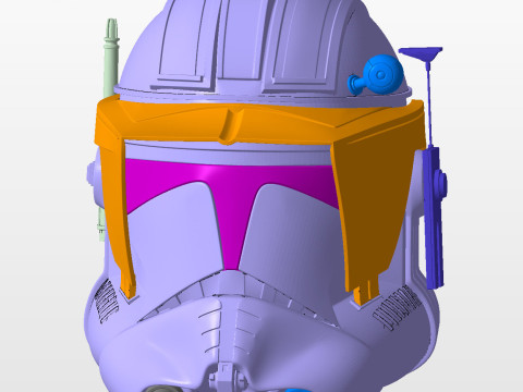 Cody Helmet STL 3D Print Files 3D प्रिंट मॉडल