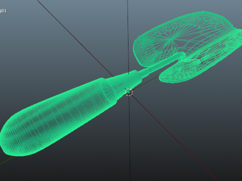 Garden spatula 3D मॉडल