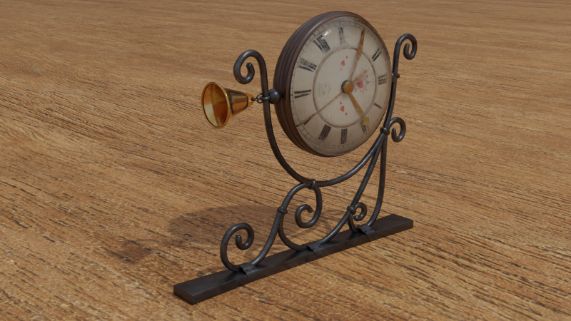 Wall clock 3D-Modell .c4d .max .obj .3ds .fbx .stl .blend 