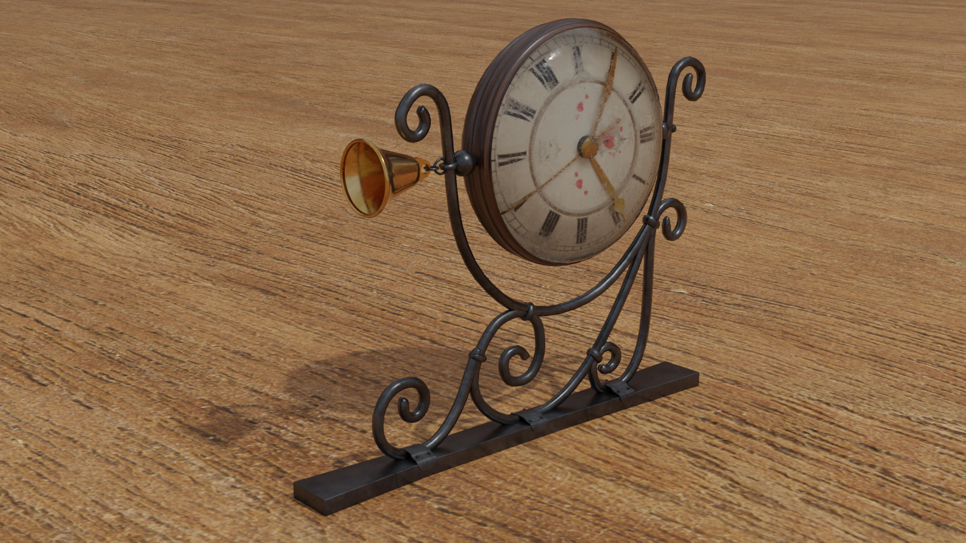 Wall clock 3D Model .c4d .max .obj .3ds .fbx .stl .blend 