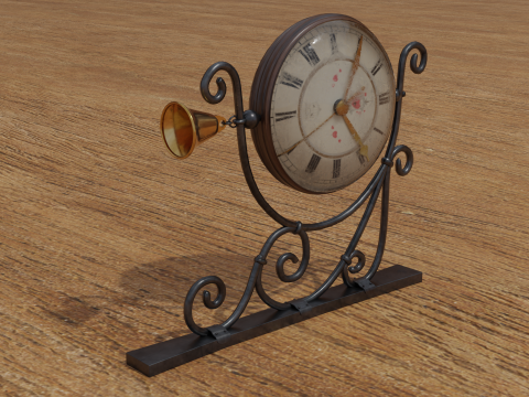 Wall clock 3D-Modell