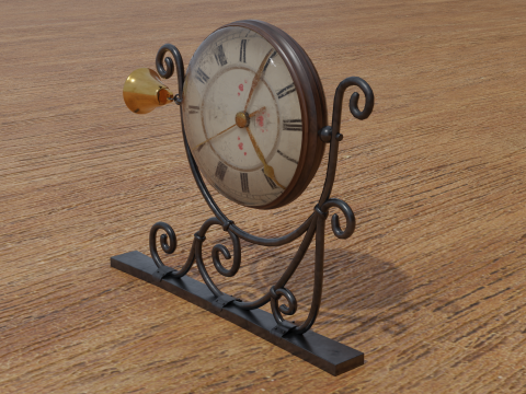 Wall clock 3D-Modell