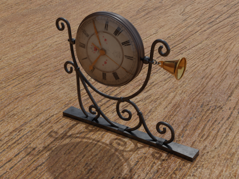 Wall clock 3D-Modell