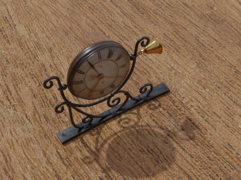 Wall clock 3D-Modell