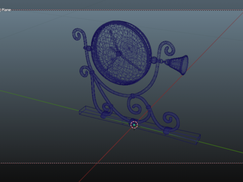 Wall clock 3D-Modell