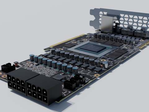 RTX 3090 graphics card Modelo 3D