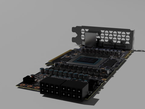 RTX 3090 graphics card Modelo 3D