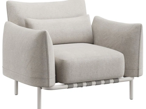 ブレア ラウンジチェア 3Dモデル