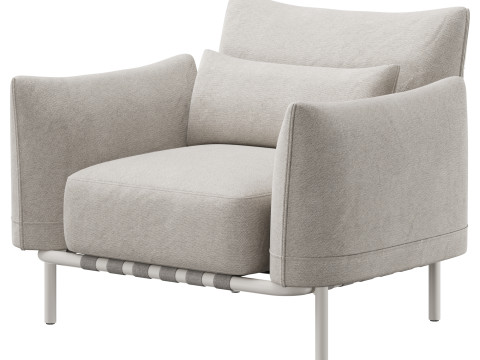 Brea Lounge Chair 3D मॉडल