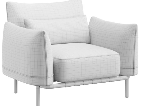 Brea Lounge Chair 3D Model