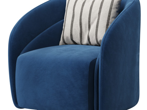 Botao Armchair by Natuzzi Model 3D
