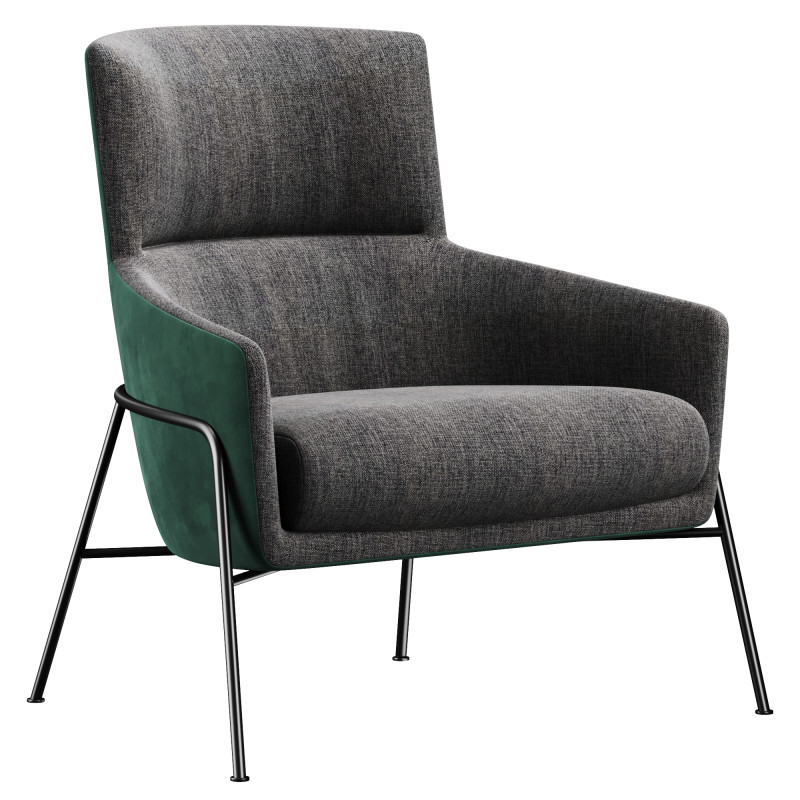 Adele Armchair by Twils 3D Модель .c4d .max .obj .3ds .fbx .stl .blend 