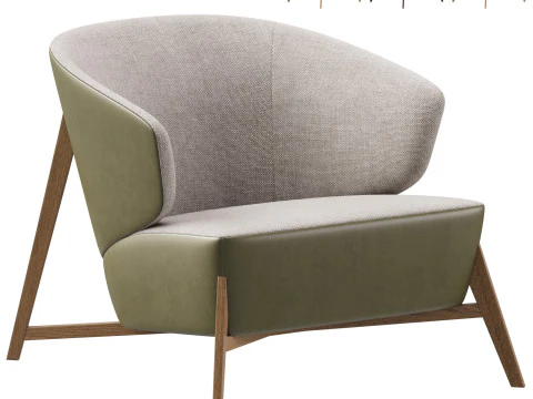 ARSENALE LC1 アームチェア 3Dモデル