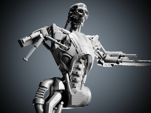Terminator Modèles 3D en vedette