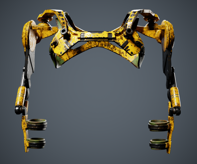 Exoskeleton 3D Model .c4d .max .obj .3ds .fbx .stl .blend 