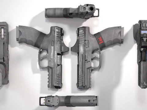 Pistola Heckler Koch VP9 low-poly Low-poly Modello 3D
