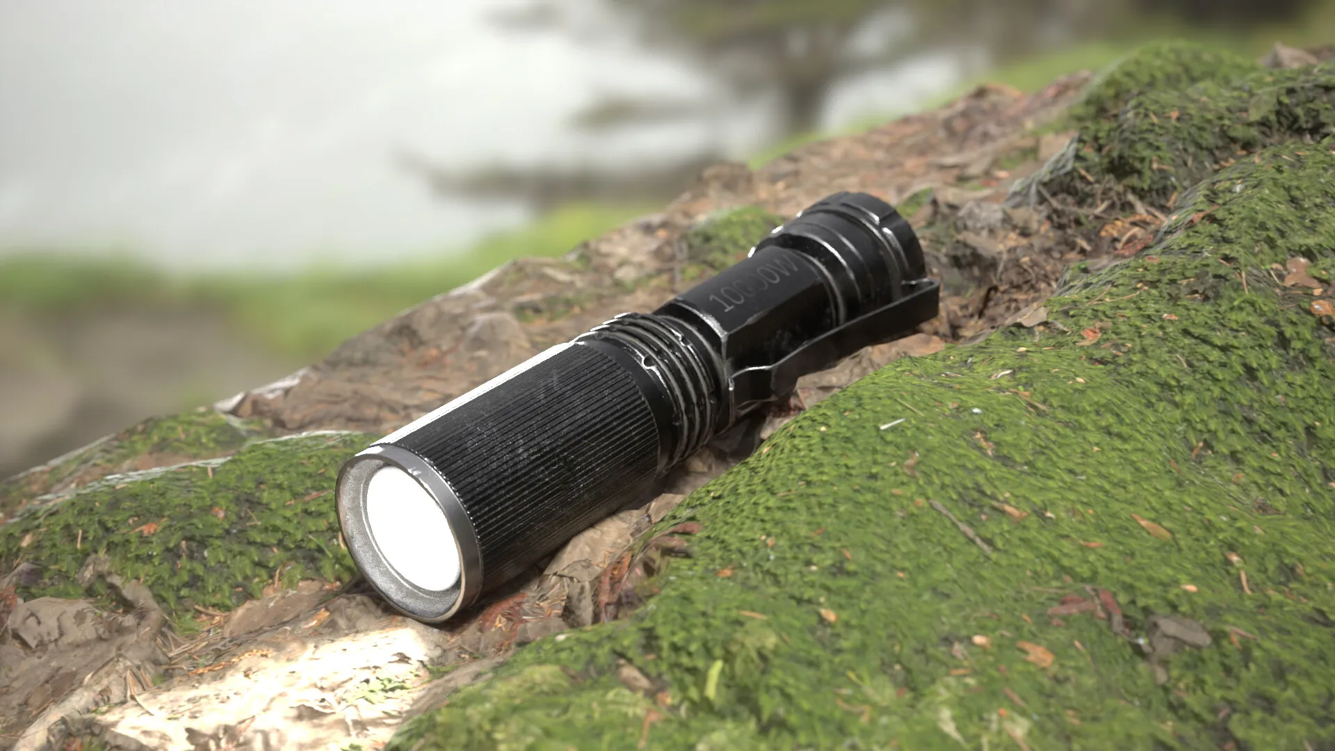 Flashlight 3D Model .c4d .max .obj .3ds .fbx .stl .blend 