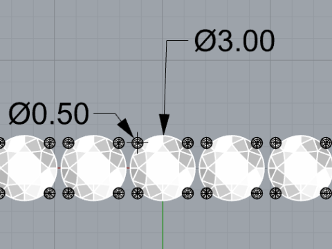 Mens signet ring with 3mm stones 3D Print Model