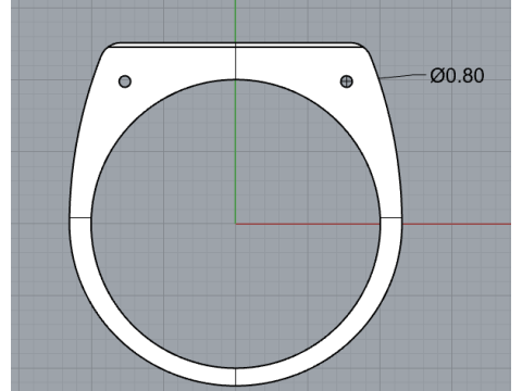 Mens signet ring with 3mm stones 3D Print Model