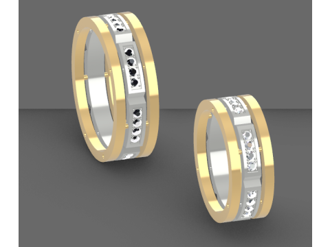 Wedding rings 3D Baskı Modeli