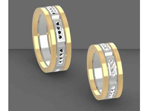 Wedding rings 3D Print Model