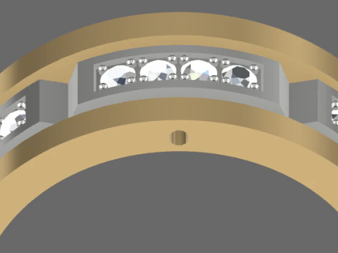 Обручальные кольца 3D Принт Модель
