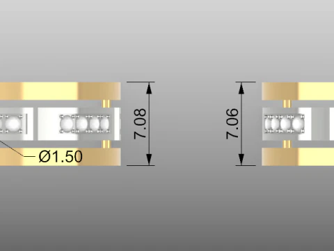 Обручальные кольца 3D Принт Модель