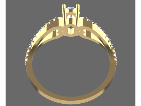 Earrings and ring Beautiful set heart 3D printmodel