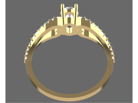 Earrings and ring Beautiful set heart 3D Print Model