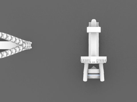 Earrings and ring Beautiful set heart 3D printmodel