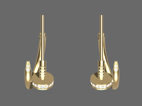 Beautiful and fashionable earrings 3D Print Model