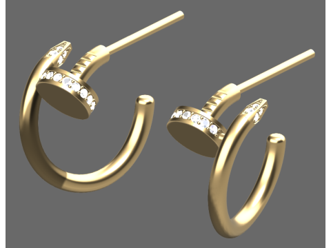 Beautiful and fashionable earrings 3D Print Model