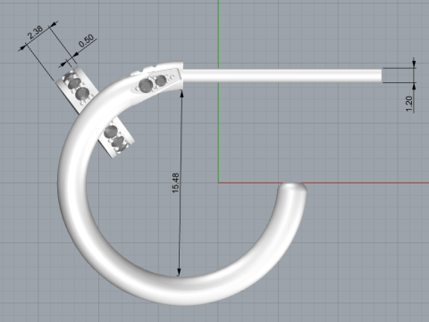 Beautiful and fashionable earrings 3D Print Model
