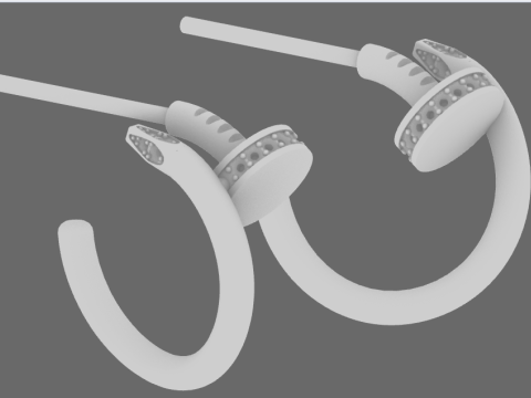 Beautiful and fashionable earrings 3D Print Model