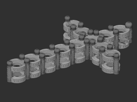 Cross with diamonds 3D Print Model