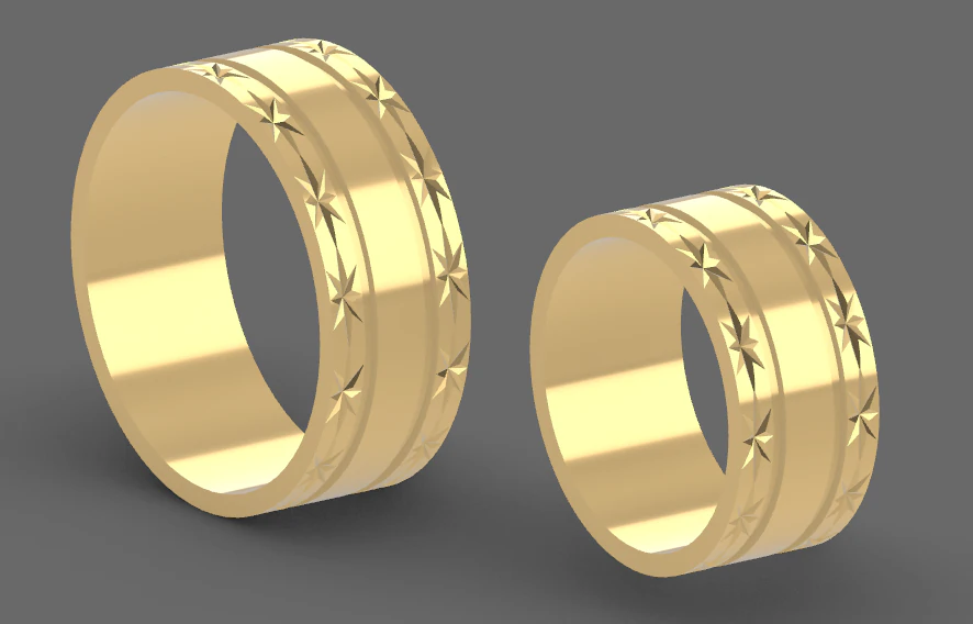 Wedding rings 3D Print Model .c4d .max .obj .3ds .fbx .stl .blend